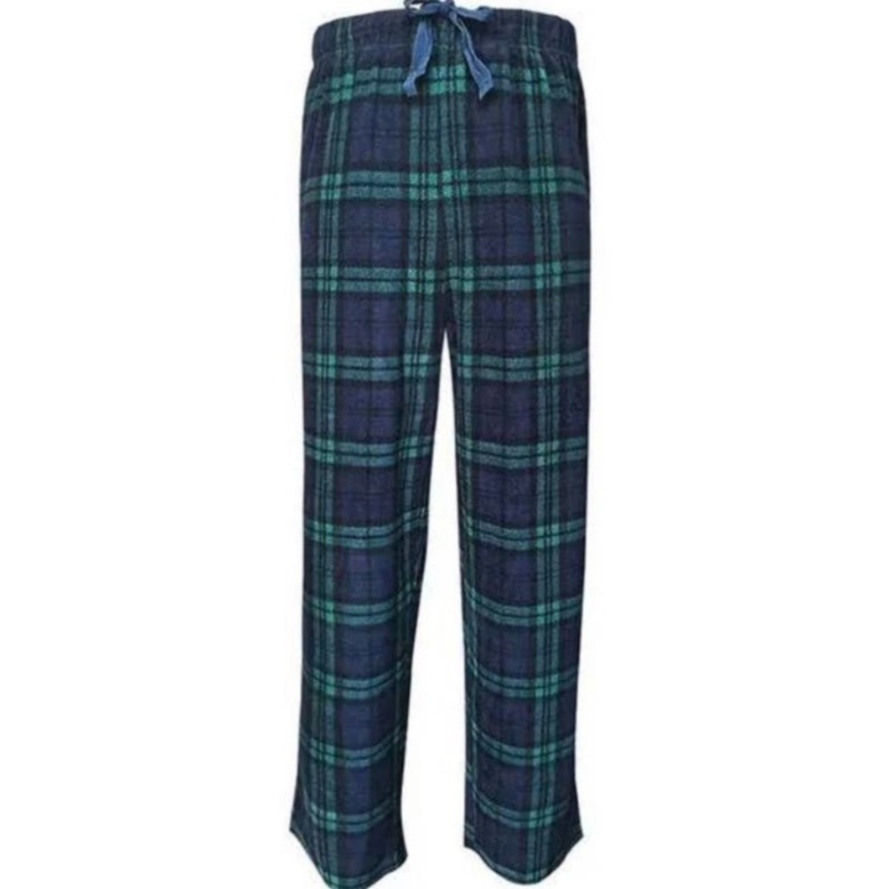 west loop Blue and Green Plaid Lounge Pants